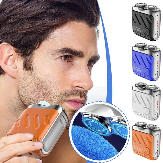 Mini Electric Rotary Dual Ring Pocket Shaver