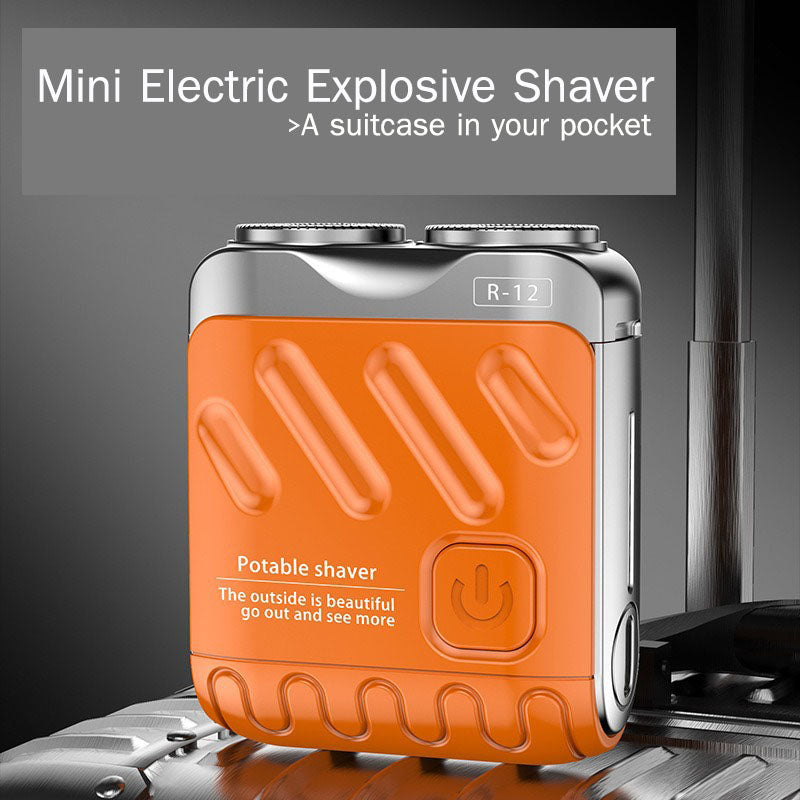 Mini Electric Rotary Dual Ring Pocket Shaver