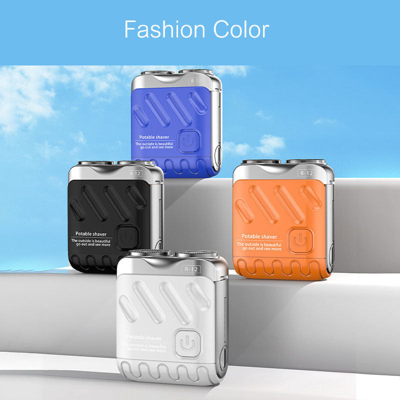 Mini Electric Rotary Dual Ring Pocket Shaver
