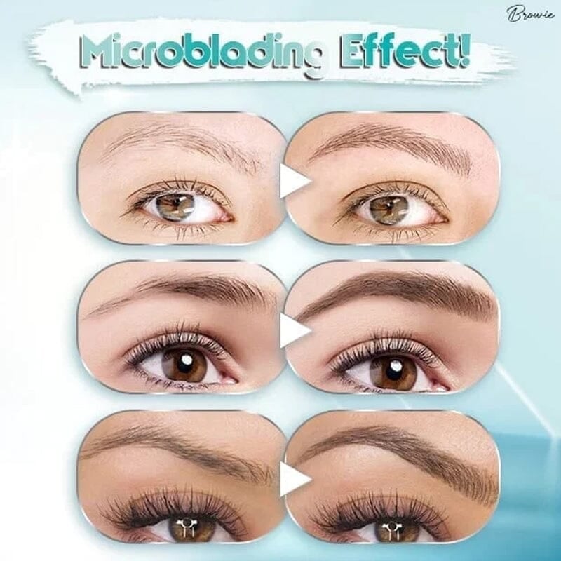 Waterproof Microblading Eyebrow Pen 4 Fork Tip Tattoo Pencil