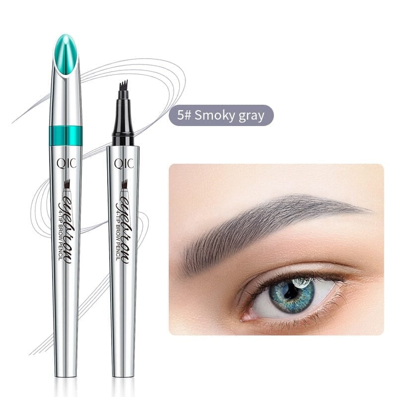 Waterproof Microblading Eyebrow Pen 4 Fork Tip Tattoo Pencil