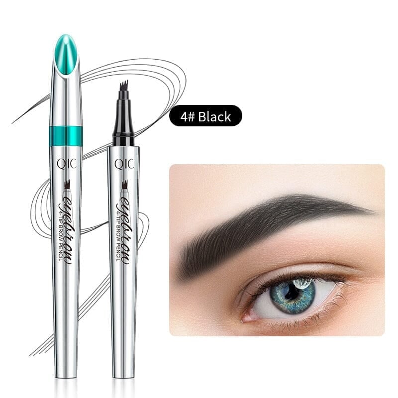 Waterproof Microblading Eyebrow Pen 4 Fork Tip Tattoo Pencil