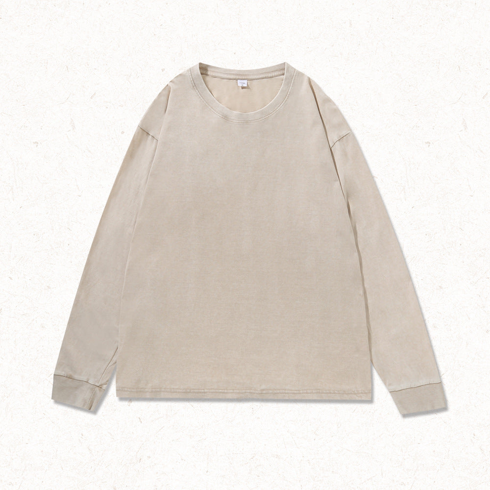 Men's Vintage Washed Long Sleeve Top