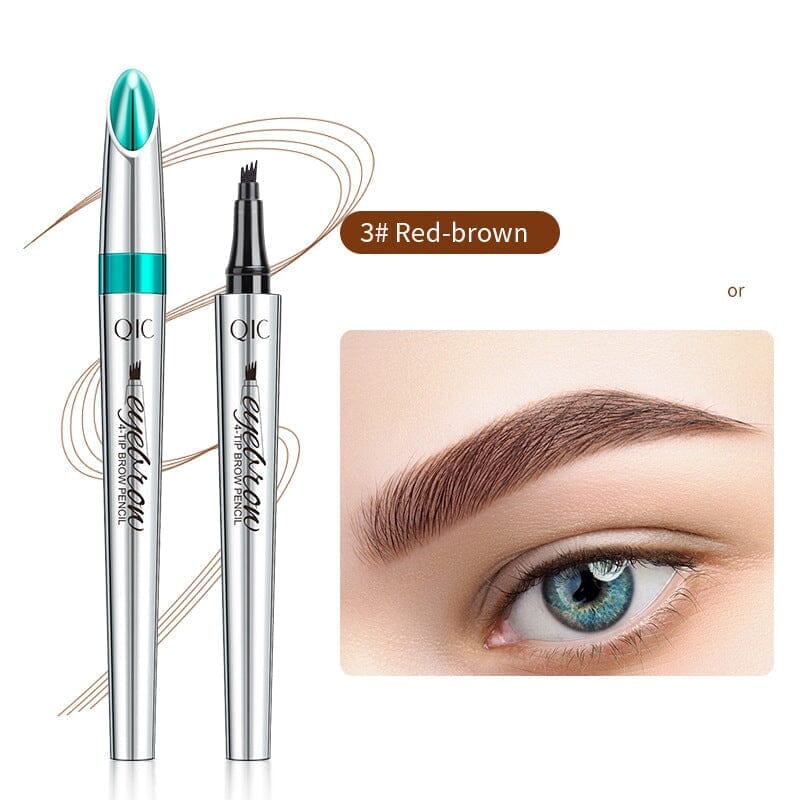 Waterproof Microblading Eyebrow Pen 4 Fork Tip Tattoo Pencil