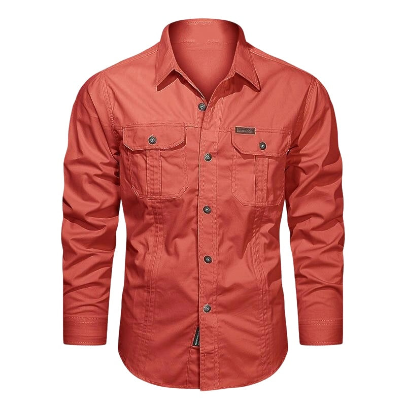 Men's Long Sleeve Cotton Workwear Shirt
