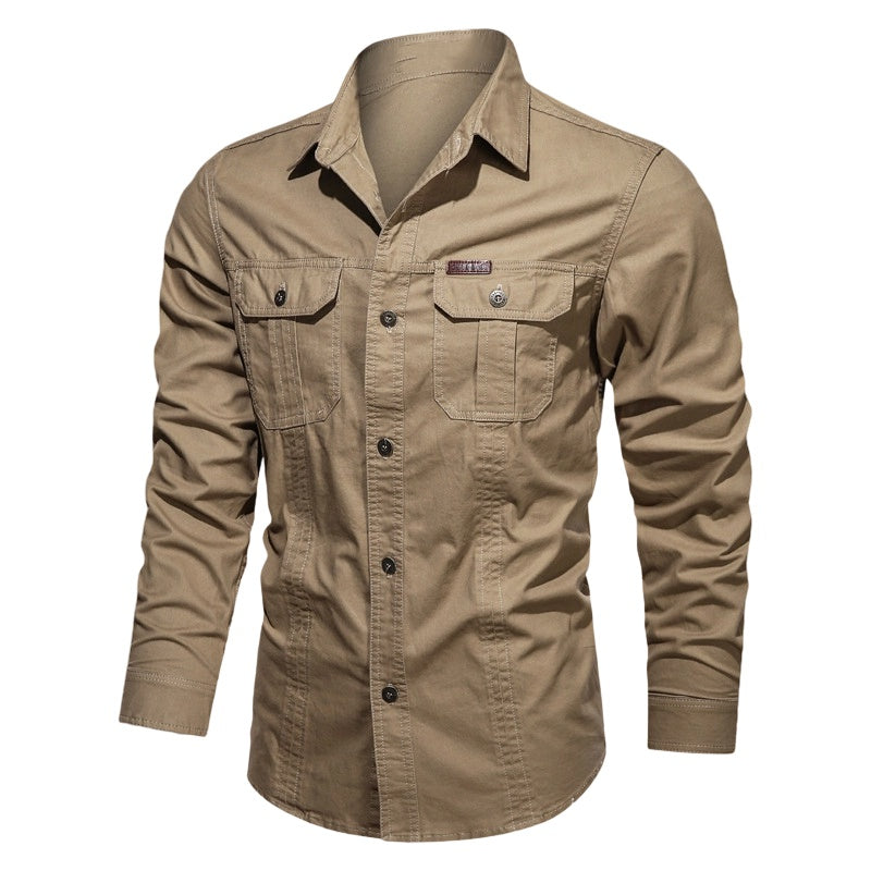 Men's Long Sleeve Cotton Workwear Shirt