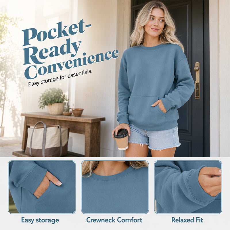 Women's Casual Oversized Crewneck Sweatshirt